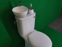 WiCi Mini kleines Handwaschbecken für Gäste WC - 2 auf 2